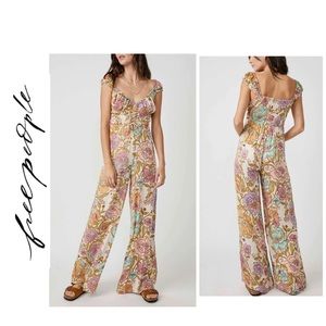 🆕Free People Rolling Hills Jumpsuit M🆕